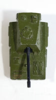 Vintage 1976 Lesney Matchbox Rolamatics No. 70 S.P Gun Tank Army Green Die Cast Toy Car Military Weaponry Vehicle with Moving Gun Made in England
