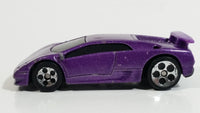 2000 Hot Wheels Lamborghini Diablo Metalflake Purple Die Cast Toy Exotic Sports Car Vehicle McDonald's Happy Meal