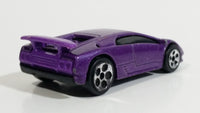 2000 Hot Wheels Lamborghini Diablo Metalflake Purple Die Cast Toy Exotic Sports Car Vehicle McDonald's Happy Meal