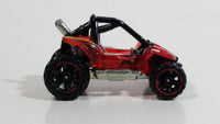 2013 Hot Wheels Stunt Circuit Power Sander Dune Buddy Clear Red Die Cast Toy Car Vehicle
