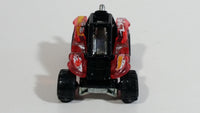 2013 Hot Wheels Stunt Circuit Power Sander Dune Buddy Clear Red Die Cast Toy Car Vehicle