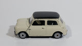 Motor Max 6017 Austin Mini Cooper Cream White with Black Roof Die Cast Toy Car Vehicle