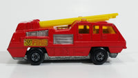 Vintage 1975 Lesney Matchbox Superfast No. 22 Blaze Buster Fire Ladder Truck Die Cast Toy Car Fire Fighting Rescue Emergency Vehicle Made in England