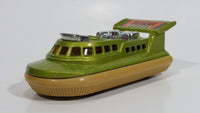 Vintage 1972 Lesney Matchbox Superfast Hovercraft No. 72 & 2 Green and Tan Die Cast Toy Watercraft Boat Rescue Emergency Vehicle Made in England