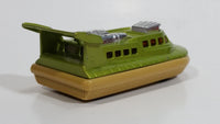 Vintage 1972 Lesney Matchbox Superfast Hovercraft No. 72 & 2 Green and Tan Die Cast Toy Watercraft Boat Rescue Emergency Vehicle Made in England