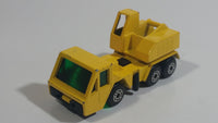 Vintage 1976 Lesney Matchbox Superfast No. 49 Yellow Crane Truck Die Cast Toy Car Vehicle