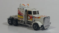 1983 Hot Wheels Long Shot Semi Tractor Truck Rig Pennzoil #1 White Die Cast Car Vehicle