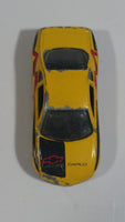2001 Hot Wheels Monte Carlo Concept Car Yellow Die Cast Car Vehicle