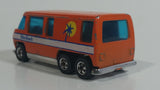 1979 Hot Wheels GMC Motorhome Orange Die Cast Toy Car Recreational Vehicle BW - Hong Kong - Chrome Base