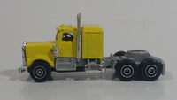 1986 PlayArt Gata Fast Wheels Semi Tractor Truck Rig Yellow Die Cast Toy Car Vehicle