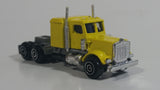 1986 PlayArt Gata Fast Wheels Semi Tractor Truck Rig Yellow Die Cast Toy Car Vehicle