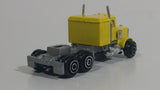 1986 PlayArt Gata Fast Wheels Semi Tractor Truck Rig Yellow Die Cast Toy Car Vehicle