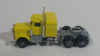 1986 PlayArt Gata Fast Wheels Semi Tractor Truck Rig Yellow Die Cast Toy Car Vehicle