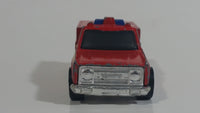 1978 Hot Wheels Emergency Squad Rescue Ranger Red Fire Truck Die Cast Toy Car Vehicle - BW - Blue Lights - Hong Kong