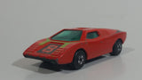 Vintage 1973 Lesney Matchbox Superfast No. 27 Lamborghini Countach Red #8 Die Cast Toy Super Dream Car Vehicle with Opening Rear Hood Made in England