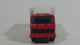 Majorette No. 265 Saviem Pizza Del Arte Restaurant Food Delivery Container Truck Red and White Die Cast Toy Car Vehicle with Opening Rear Door