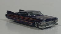 2010 Hot Wheels Hot Auction '59 Custom Cadillac Metalflake Purple Die Cast Toy Classic Car Vehicle