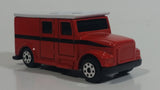Maisto Fresh Metal City Service Armored Van Truck Dark Burnt Orange with White Roof Die Cast Toy Car Vehicle