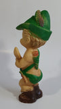 Vintage 1950s Reliable Toys Elven Archer Boy 7 3/4" Rubber Squeeze Toy Figure