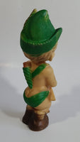 Vintage 1950s Reliable Toys Elven Archer Boy 7 3/4" Rubber Squeeze Toy Figure