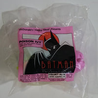 1993 DC Comics Batman II Poison Ivy in Car with Open Close Flower Toy Figures McDonald's Happy Meal Sealed in Package