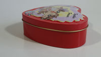 1998 Warner Bros. Looney Tunes Taz and Girl Taz Cartoon Characters I love You "Together Forever" Heart Shaped Tin Metal Container