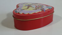 1998 Warner Bros. Looney Tunes Taz and Girl Taz Cartoon Characters I love You "Together Forever" Heart Shaped Tin Metal Container