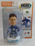 2001 / 2002 Upper Deck Collectibles Play Makers Special Edition NHL NHLPA Ice Hockey Player Curtis Joseph Toronto Maple Leafs 1/12 Scale Figure and Trading Card New in Package