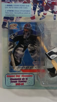 2000 - 2001 Hasbro Starting Lineup NHL Ice Hockey Player Goalie Stephane Fiset Los Angeles Kings 1995-96 Stanley Cup Champion Action Figure and Pacific Trading Card New in Package