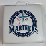 1996 Seattle Mariners Stadium MLB Baseball Team Vinyl Covered White and Blue Seat Cushion