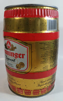 Vintage Henninger Brau Export German Beer 9 1/2" Tall 5L Steel Metal Party Keg
