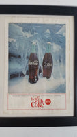 Vintage 1964 Coca-Cola "Better With Coke" Framed Magazine Print Ad Cola Soda Pop Beverage Collectible
