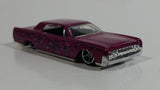 2009 Hot Wheels Rebel Rides '64 Continental Metalflake Dark Pink Die Cast Toy Car Vehicle