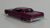 2009 Hot Wheels Rebel Rides '64 Continental Metalflake Dark Pink Die Cast Toy Car Vehicle