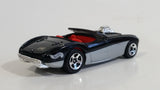 2000 Hot Wheels First Editions Austin Healey Black Convertible Die Cast Toy Car Vehicle - Silver Side Version