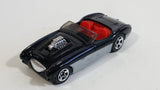 2000 Hot Wheels First Editions Austin Healey Black Convertible Die Cast Toy Car Vehicle - Silver Side Version