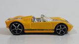 2007 Hot Wheels Ford GTX1 Yellow Die Cast Toy Car Vehicle