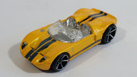 2007 Hot Wheels Ford GTX1 Yellow Die Cast Toy Car Vehicle