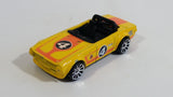 2011 Hot Wheels Track Stars Triumph TR6 Yellow #4 Die Cast Toy Race Car Vehicle