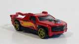 2013 Hot Wheels Stunts Fig Rig Truck Red Die Cast Toy Car Vehicle