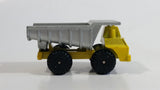 1997 M.M.T.L. Dump Truck Yellow Die Cast Toy Car Construction Vehicle
