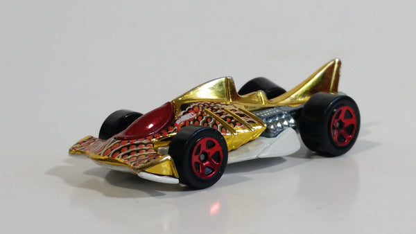 2013 Hot Wheels HW Imagination Hammer Down Gold Chrome Die Cast Toy Car Vehicle