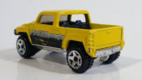 2006 Hot Wheels Hummer H3T Truck Yellow Die Cast Toy Car Vehicle