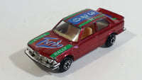 Yatming BMW 320i Dark Red M-Power Blue #320 Turbo Rally No. 1029 Die Cast Toy Car Vehicle