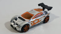 2008 Hot Wheels Trick Tracks Synkro Chrome Die Cast Toy Car Vehicle