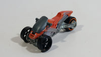 2009 Hot Wheels Tri & Stop Me Metalflake Orange Die Cast Toy Car Vehicle