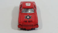 Unknown Brand Fire Dept. #5 Red Die Cast Toy Car Fire Fighting Rescue Emergency Vehicle