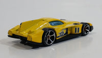 2009 Hot Wheels Track Legends Formul8r Yellow Die Cast Toy Car Vehicle