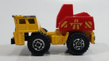 1992 Matchbox Mobile Crane Yellow and Red Die Cast Toy Car Construction Equipment Vehicle