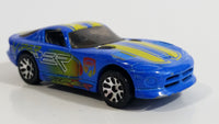 2001 Matchbox Dodge Viper GTS Blue Die Cast Toy Luxury Sports Car Vehicle